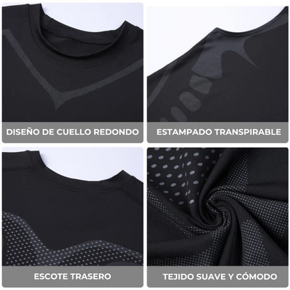 FiberPulse™ Camiseta Reductora – Tecnología Iónica e Infrarroja