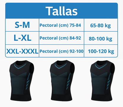 FiberPulse™ Camiseta Reductora – Tecnología Iónica e Infrarroja
