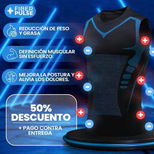 FiberPulse™ Camiseta Reductora – Tecnología Iónica e Infrarroja